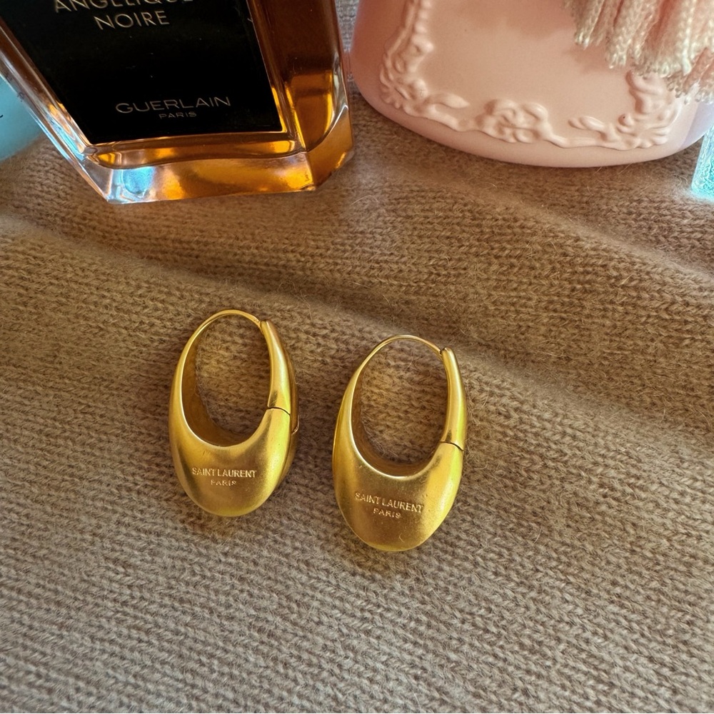 YSL Vintage Gold Toned Earrings